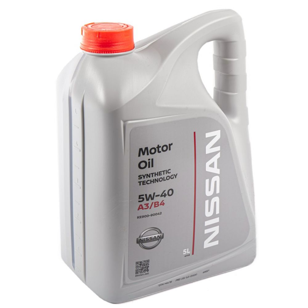 фото Моторное масло nissan motor oil synthetic technology 5w40 5 л