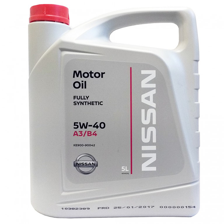 фото Моторное масло nissan motor oil 5w40 синтетическое 5 л ke900-90042r