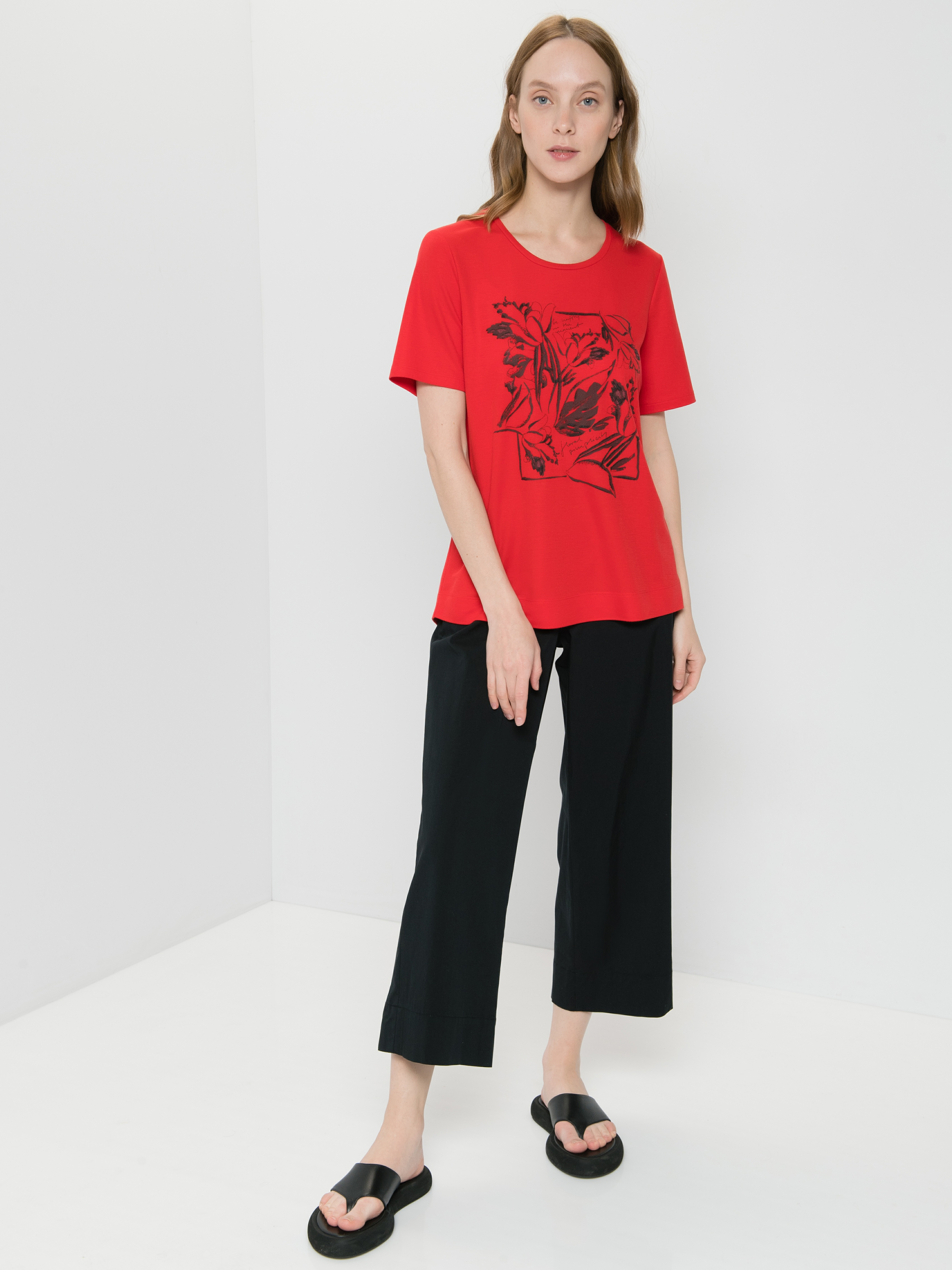 

Футболка женская Gerry Weber 670078-44029-60691 красная 40, 670078-44029-60691