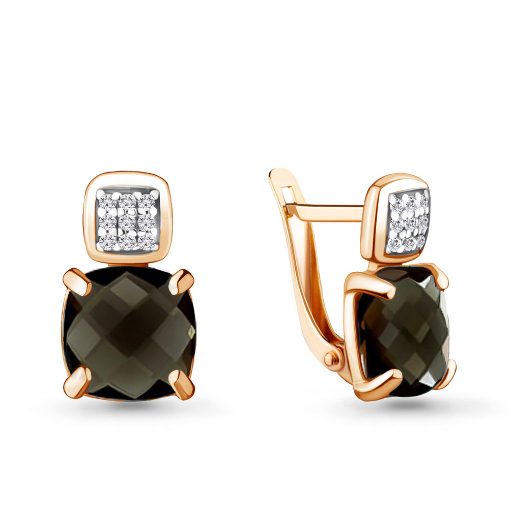 

Серьги из серебра с кварцем Aquamarine 4477401А_925_з, 4477401А_925_з