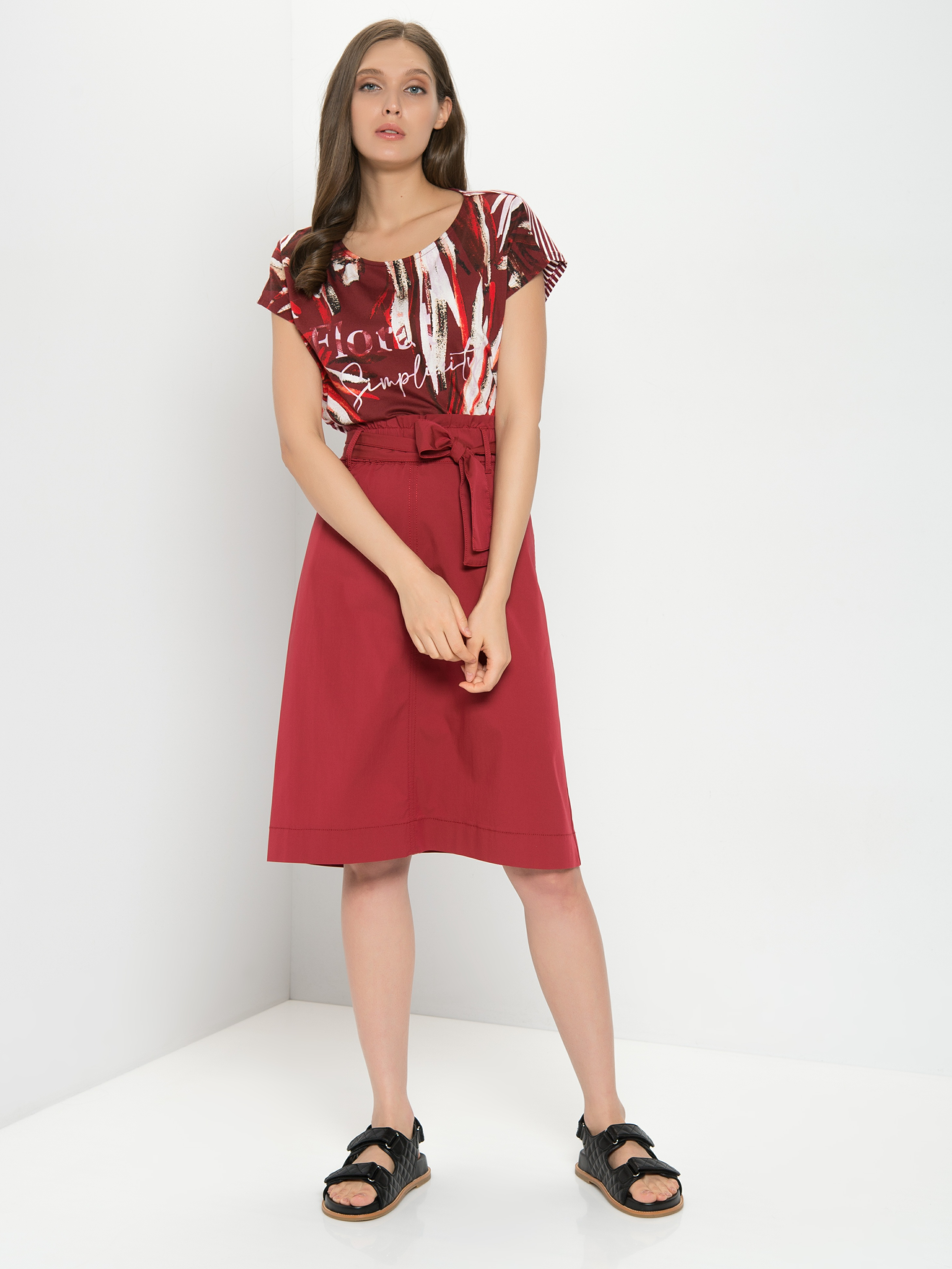 

Футболка женская Gerry Weber 670069-44149-6123 красная 38, 670069-44149-6123