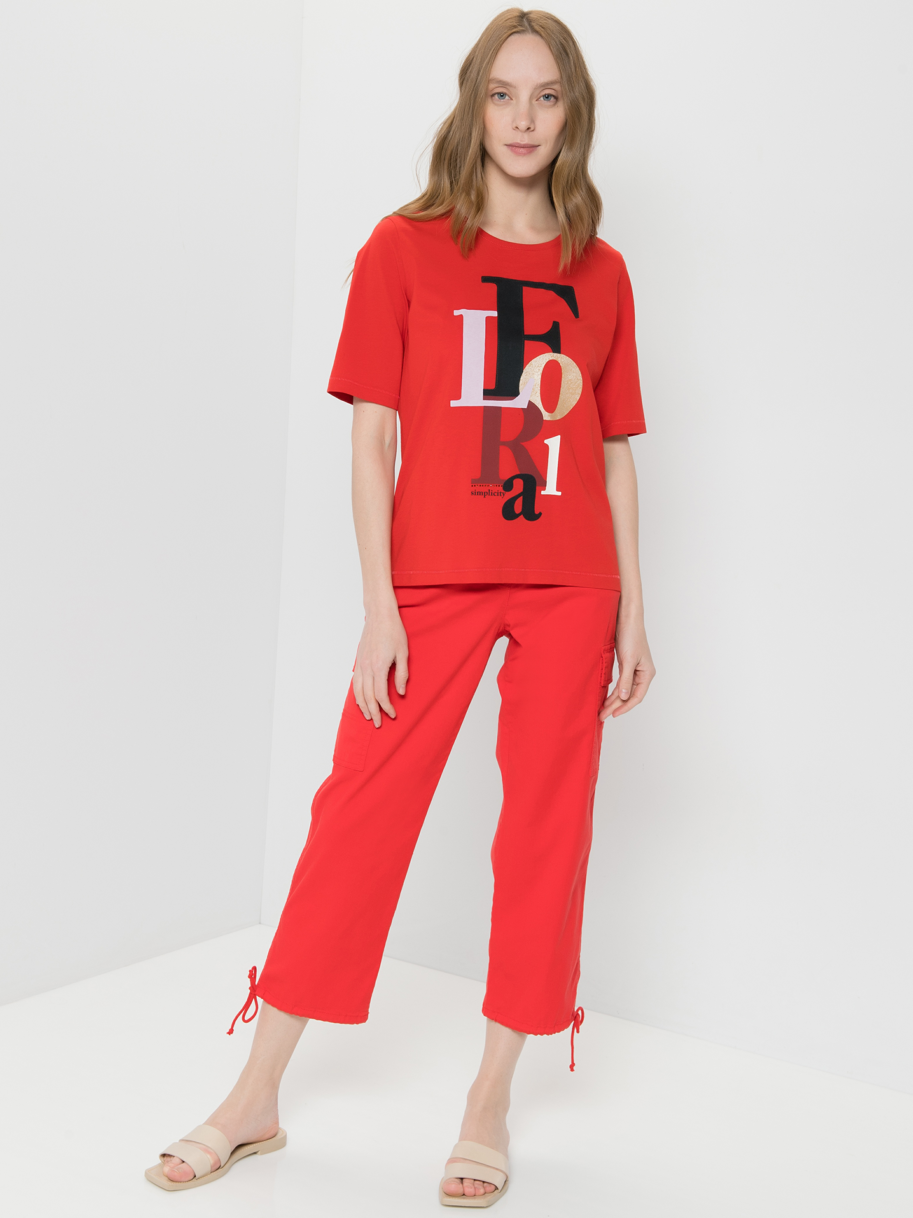 

Футболка женская Gerry Weber 670068-44026-60691 красная 46, 670068-44026-60691