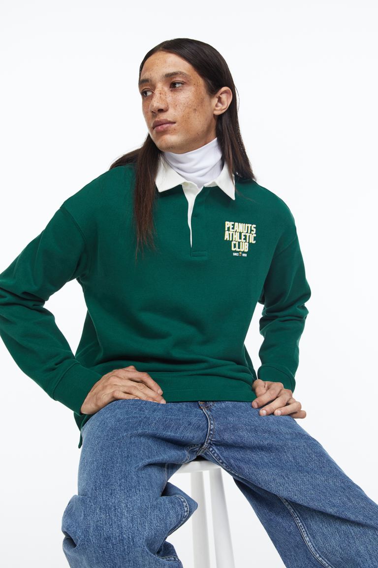 

Лонгслив мужской H&M 1132140003 зеленый 3XL (доставка из-за рубежа), 1132140003