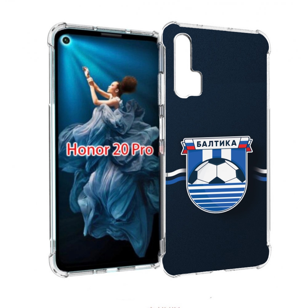 

Чехол бампер MyPads фк балтика калининград мужской для Honor 20, Прозрачный, Tocco