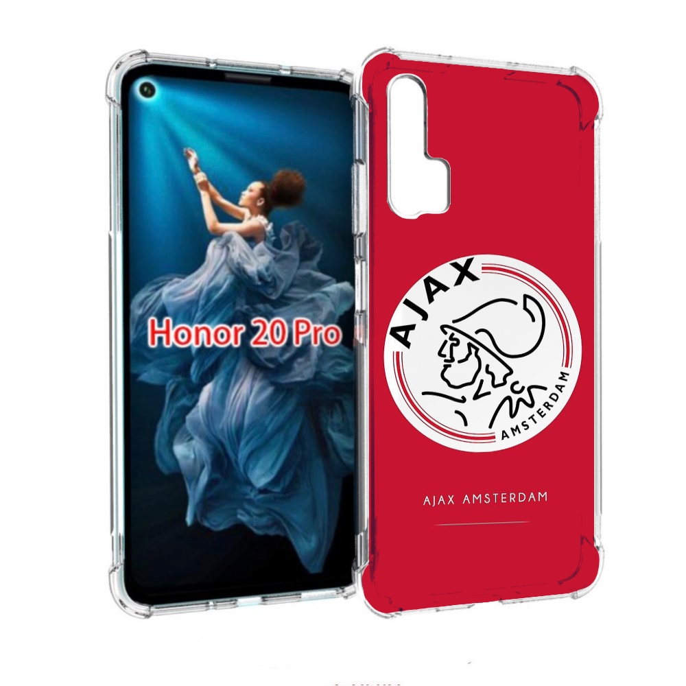 

Чехол бампер MyPads фк аякс амстердам для Honor 20 Pro противоуд, Прозрачный, Tocco