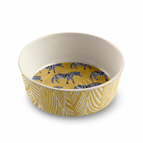 

Одинарная миска для собак TarHong Safari Zebra, меламин, желтый, 0,95 л, Safari Zebra