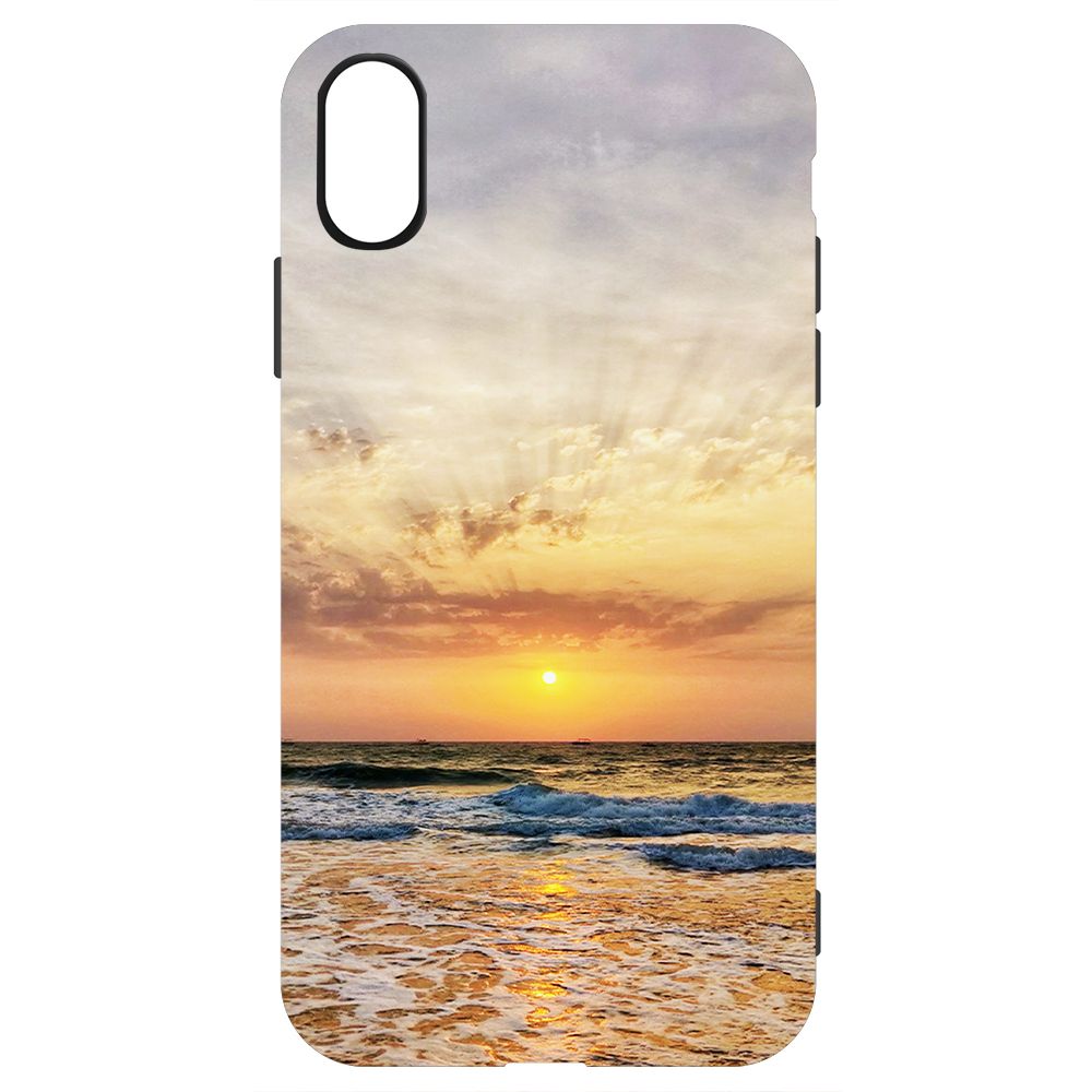 

Чехол-накладка Krutoff Soft Case Индия, Пляжи Гоа для iPhone X черный