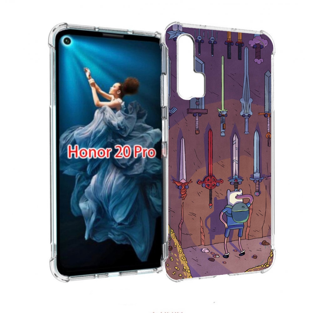 

Чехол бампер MyPads фин ищет меч для Honor 20 Pro противоударный, Прозрачный, Tocco