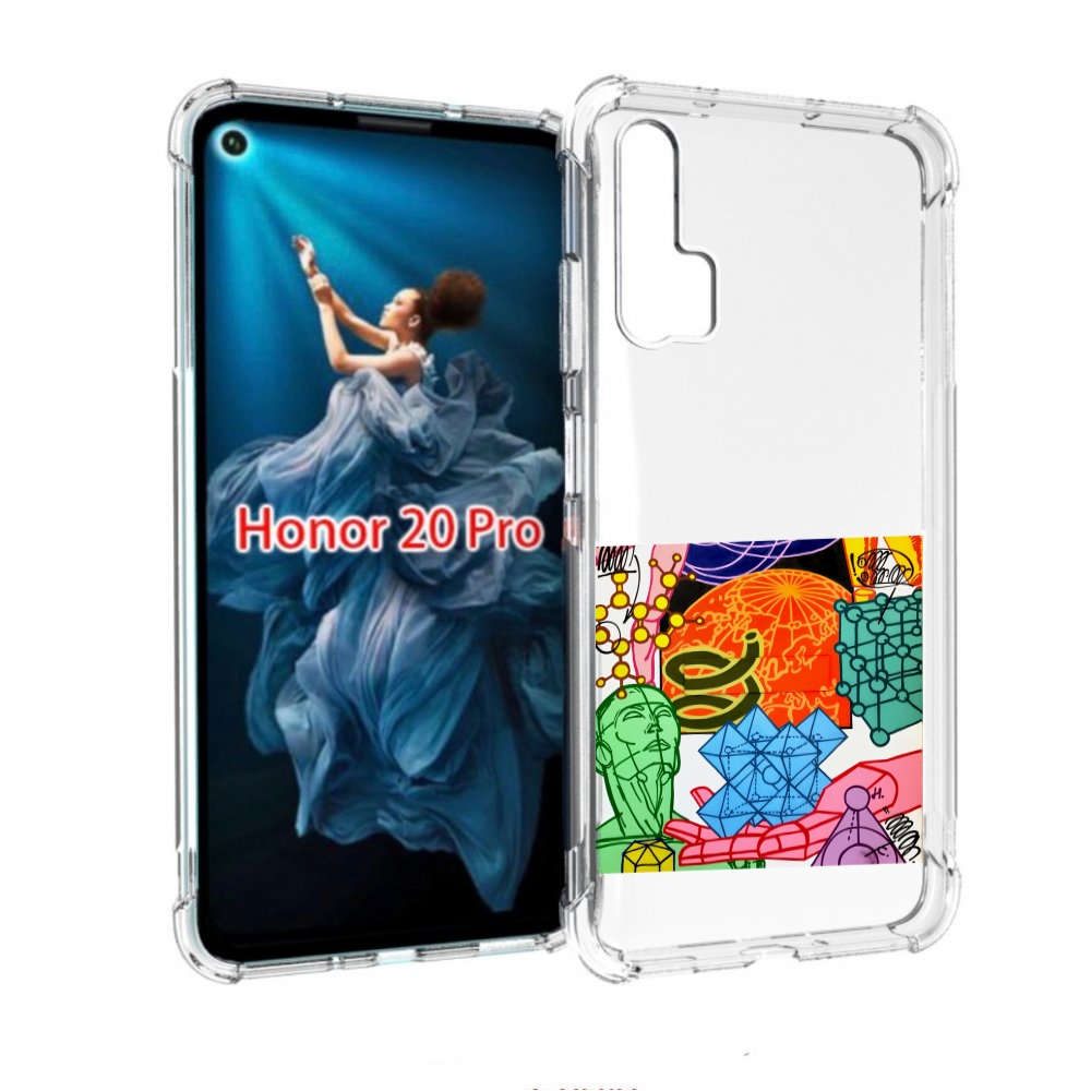 

Чехол бампер MyPads физика-химия для Honor 20 Pro противоударный, Прозрачный, Tocco