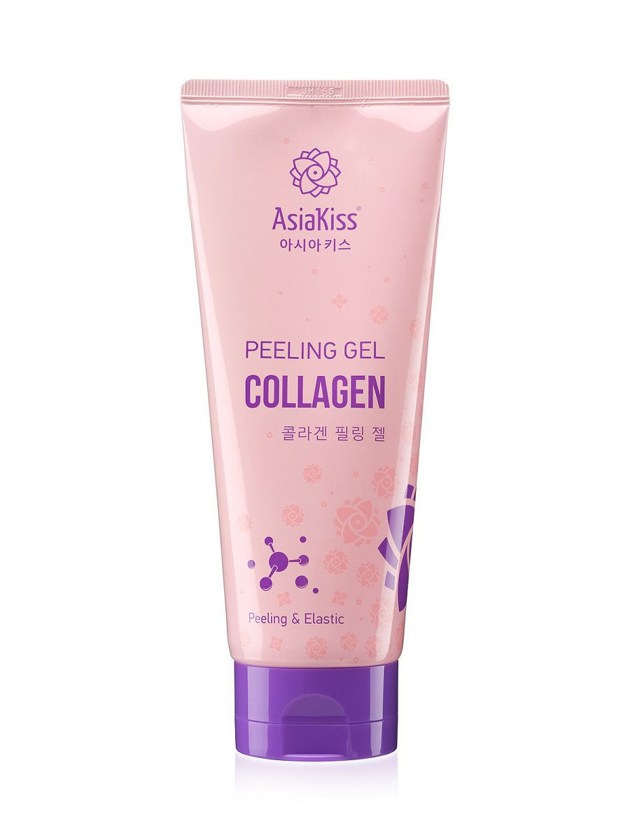 

Пилинг гель Asiakiss, с коллагеном, collagen peeling gel, 180мл, АК543