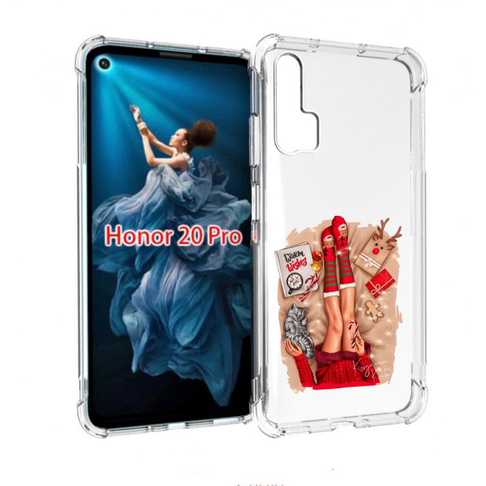 

Чехол бампер MyPads уютный-арт женский для Honor 20 Pro противоу, Прозрачный, Tocco