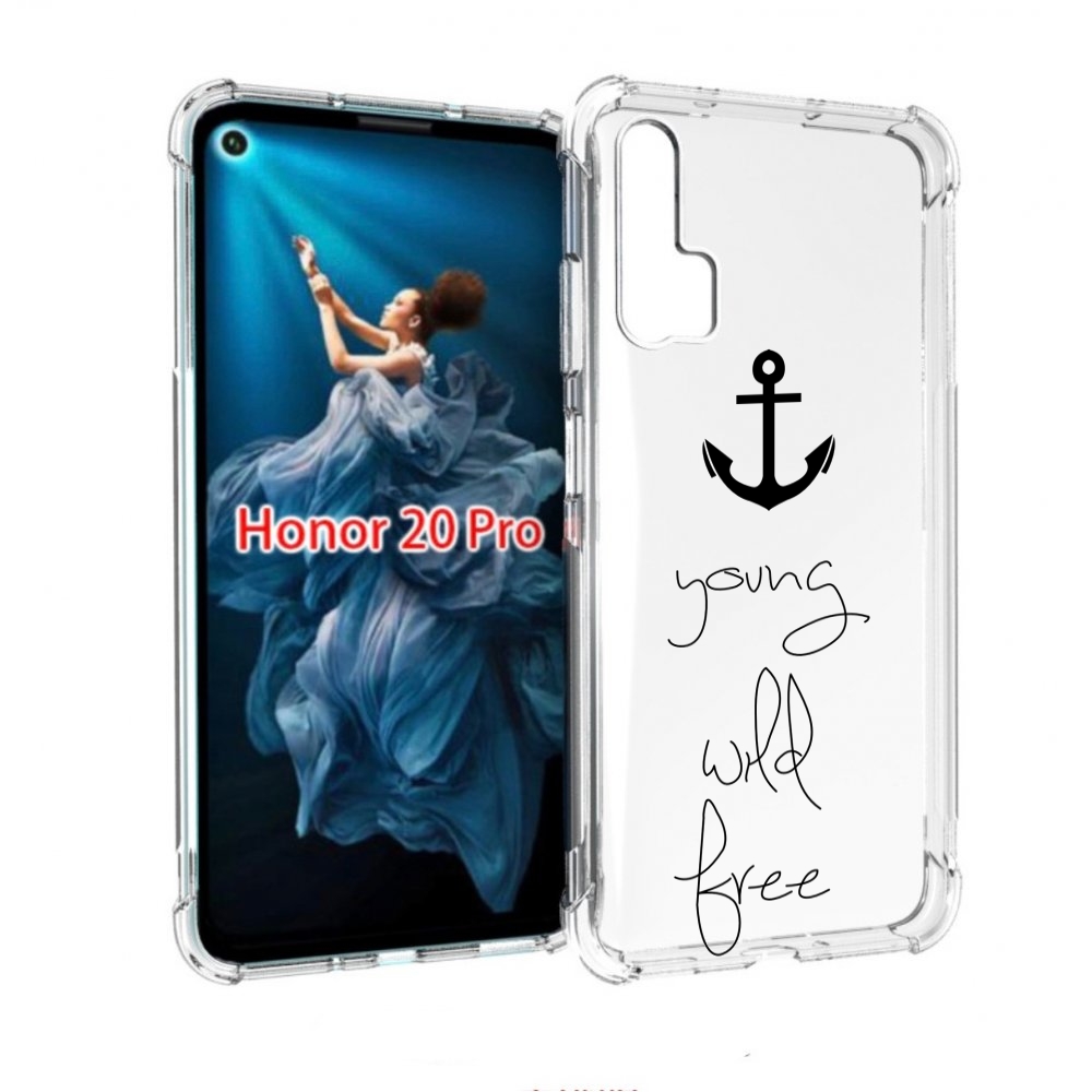 

Чехол бампер MyPads ты-будешь-свободным для Honor 20 Pro противо, Прозрачный, Tocco