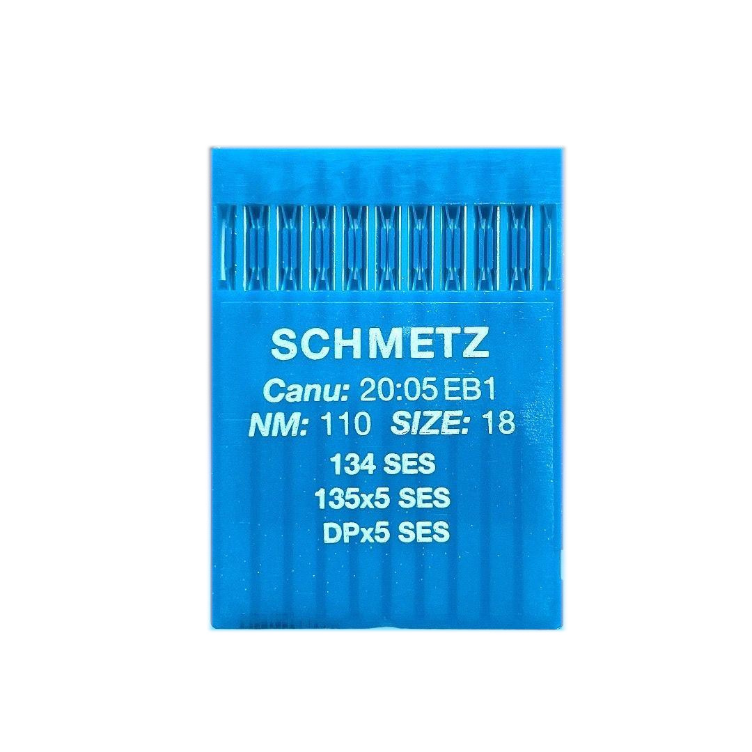 Иглы DPx5 №110 FFGSES Schmetz для трикотажа для промышленных швейных машин иглы schmetz dbx1 75 ses для трикотажа для промышленных швейных машин