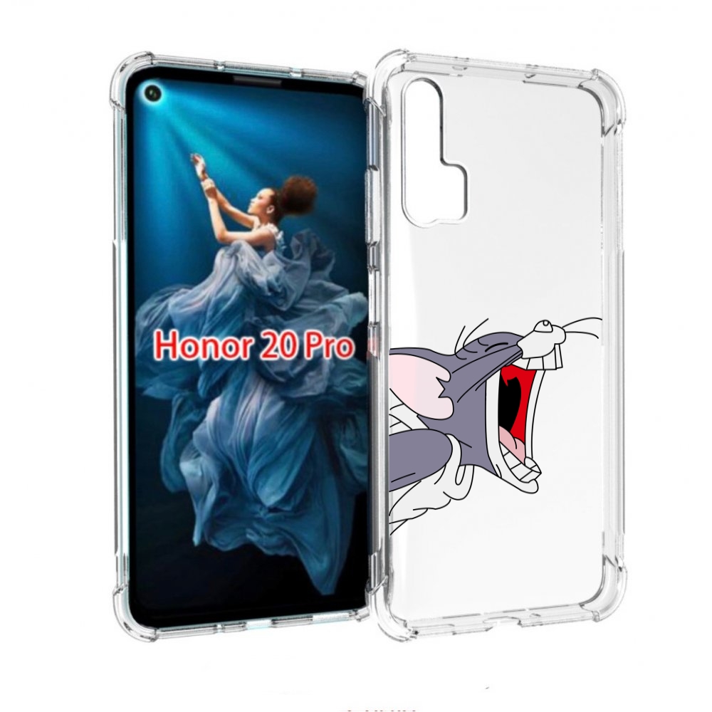 

Чехол бампер MyPads том-голодный для Honor 20 Pro противоударный, Прозрачный, Tocco