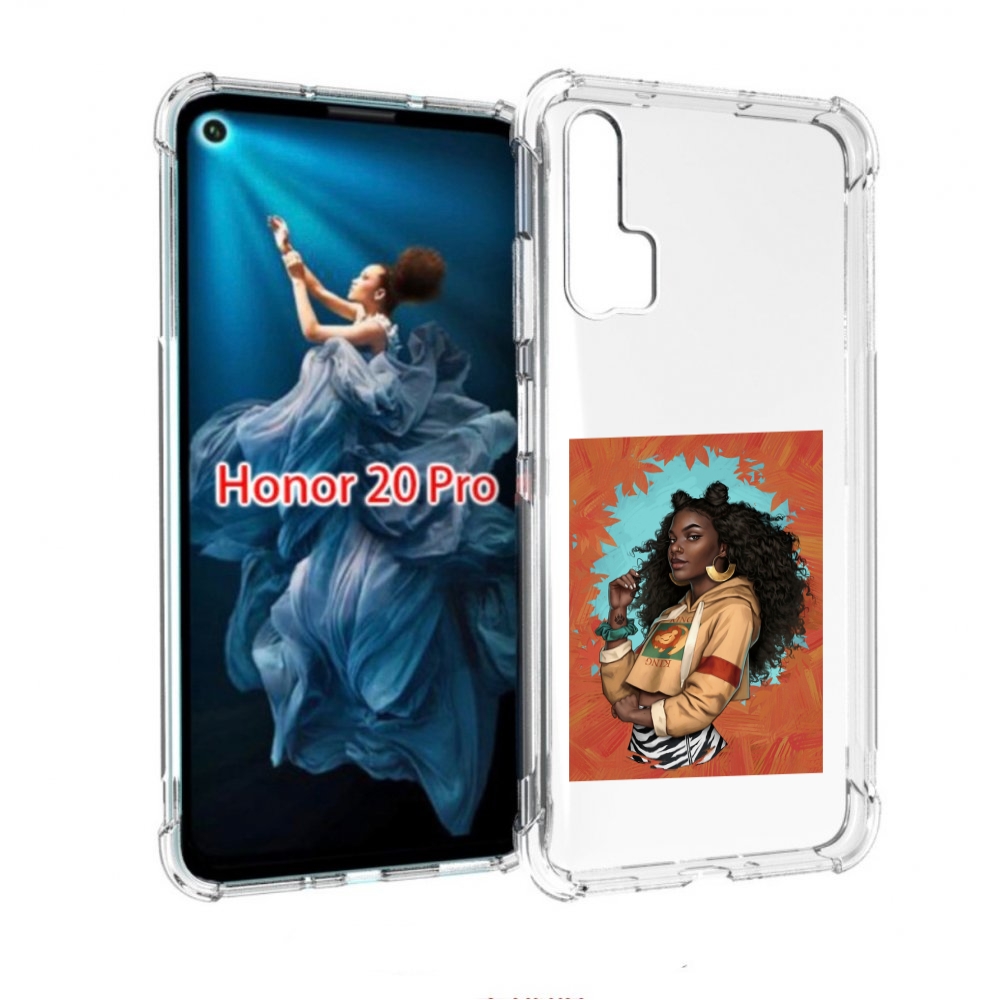 

Чехол бампер MyPads темная-девушка женский для Honor 20 Pro прот, Прозрачный, Tocco