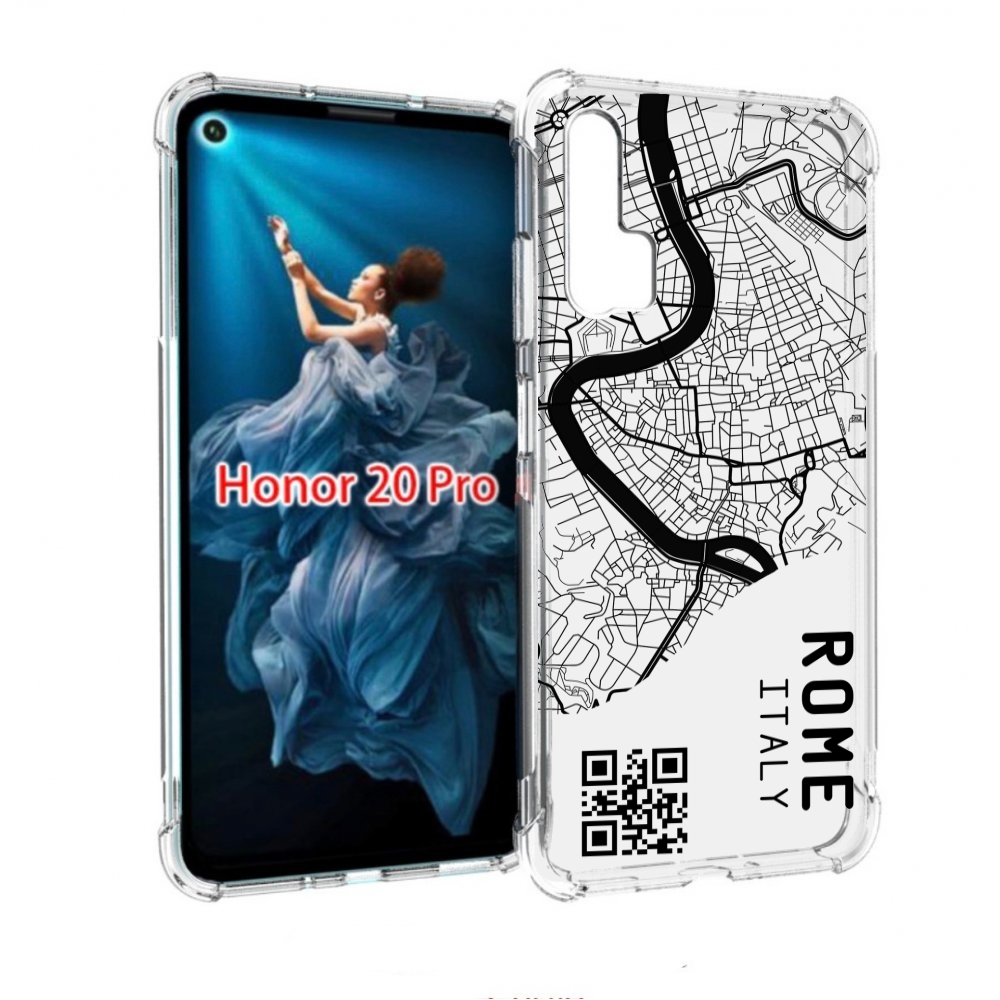 

Чехол бампер MyPads схема-рим для Honor 20 Pro противоударный, Прозрачный, Tocco