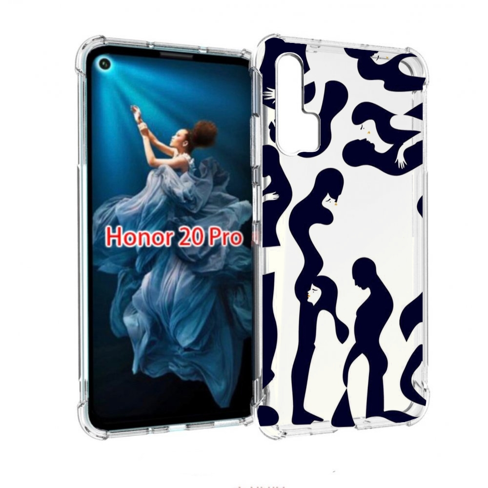 

Чехол бампер MyPads схема-пар для Honor 20 Pro противоударный, Прозрачный, Tocco