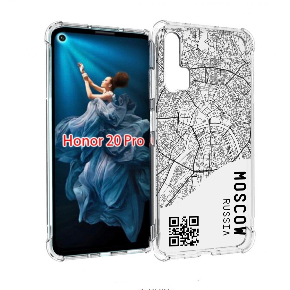 

Чехол бампер MyPads схема-москва для Honor 20 Pro противоударный, Прозрачный, Tocco