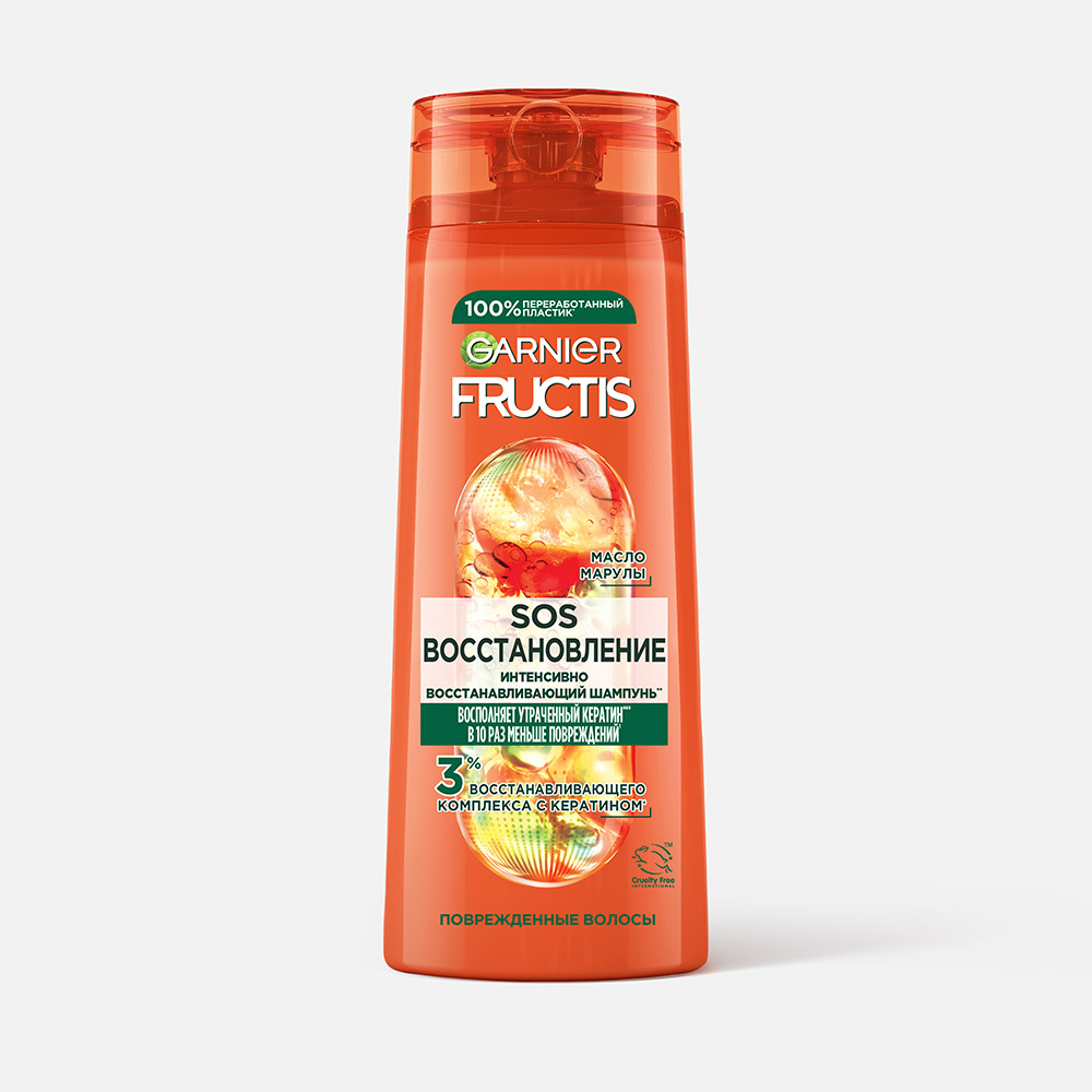

Шампунь GARNIER FRUCTIS SOS Восстановление секущихся кончиков волос 400мл, SOS Восстановление