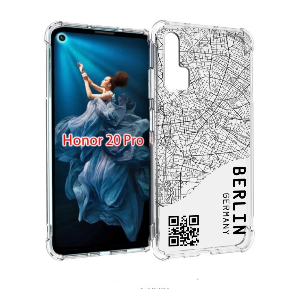 

Чехол бампер MyPads схема-берлин для Honor 20 Pro противоударный, Прозрачный, Tocco