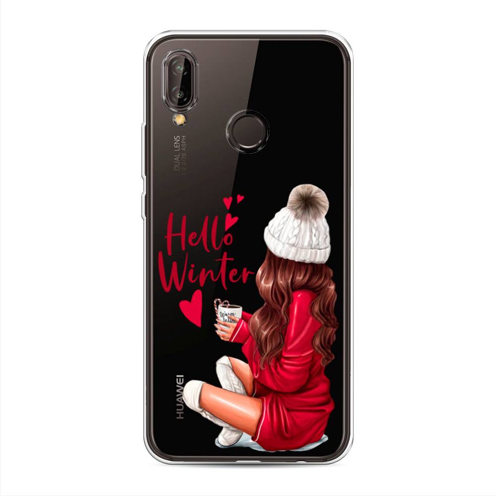 

Чехол на Huawei Nova 3 "Hello winter", Красный;белый;коричневый, 66150-5