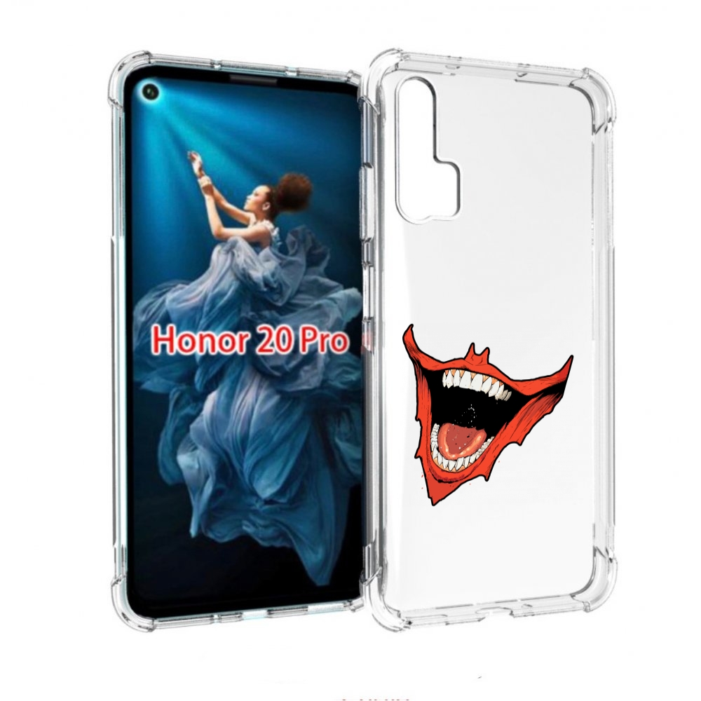 

Чехол бампер MyPads страшная-улыбка для Honor 20 Pro противоударный, Прозрачный, Tocco