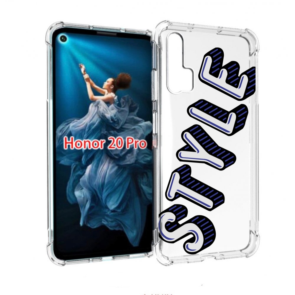 

Чехол бампер MyPads стиль для Honor 20 Pro противоударный, Прозрачный, Tocco