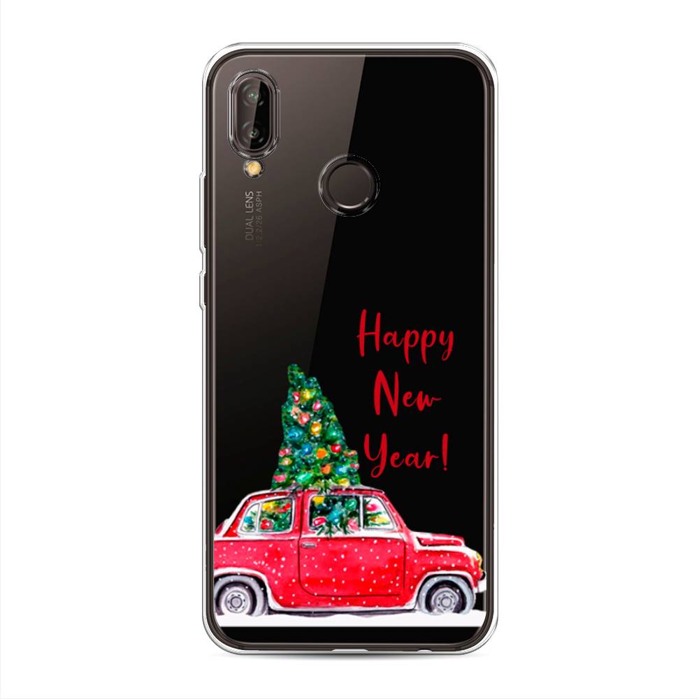 

Чехол на Huawei Nova 3 "Happy New Year", Красный;зеленый, 66150-5