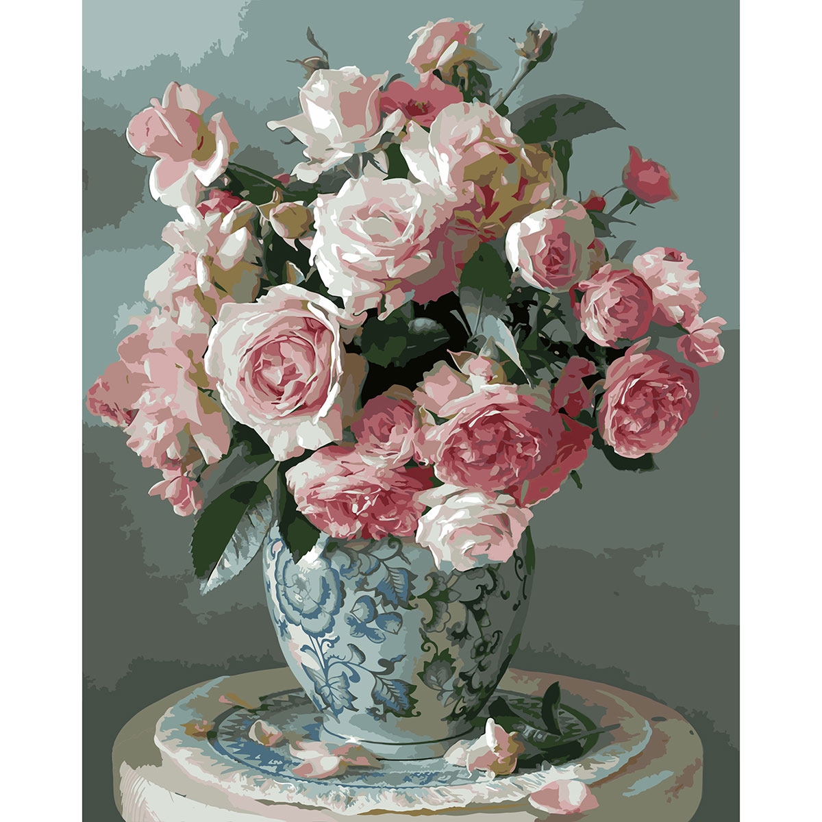 Картина по номерам Cristyle, S112, Букет нежных роз, 40х50 см