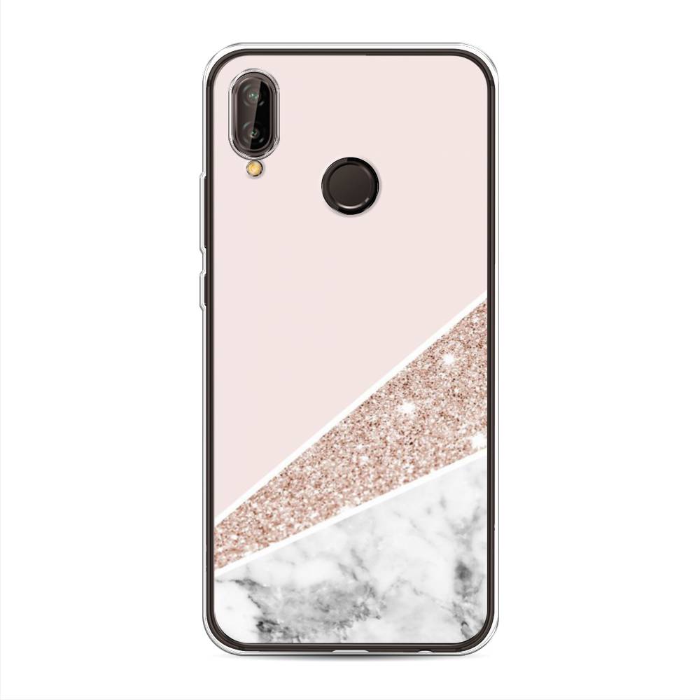 

Чехол на Huawei Nova 3 "Блестящий розовый мрамор", 66150-3