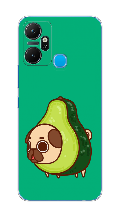 

Чехол на Infinix Smart 6 Plus "Мопс авокадик", Зеленый, 3102350-1