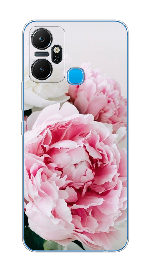 

Чехол на Infinix Smart 6 Plus "Розовые и белые пионы", Розовый;белый, 3102350-2