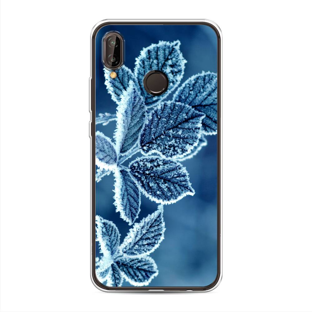 

Чехол на Huawei Nova 3 "Зима 6", Голубой;белый, 66150-2