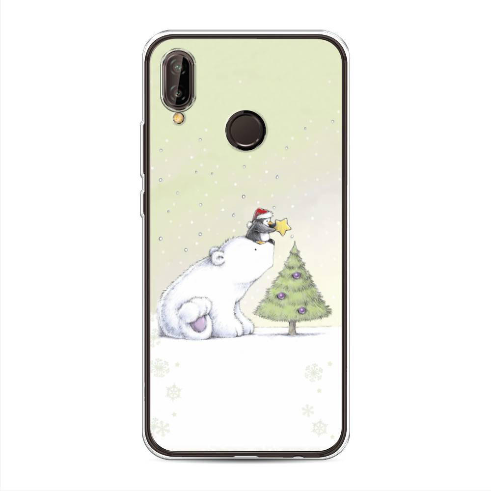 

Чехол на Huawei Nova 3 "Украшение елки", Белый;бежевый, 66150-5