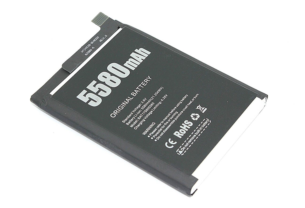 

Аккумуляторная батарея для Doogee S60 (BAT17M15580) 3.8V 5580mAh Li-Pol, BAT17M15580