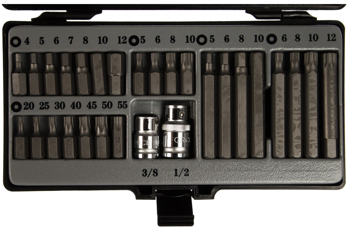 1/2 Набор Бит L=30mm, L=75mm 28пр. FORCE арт. 4283