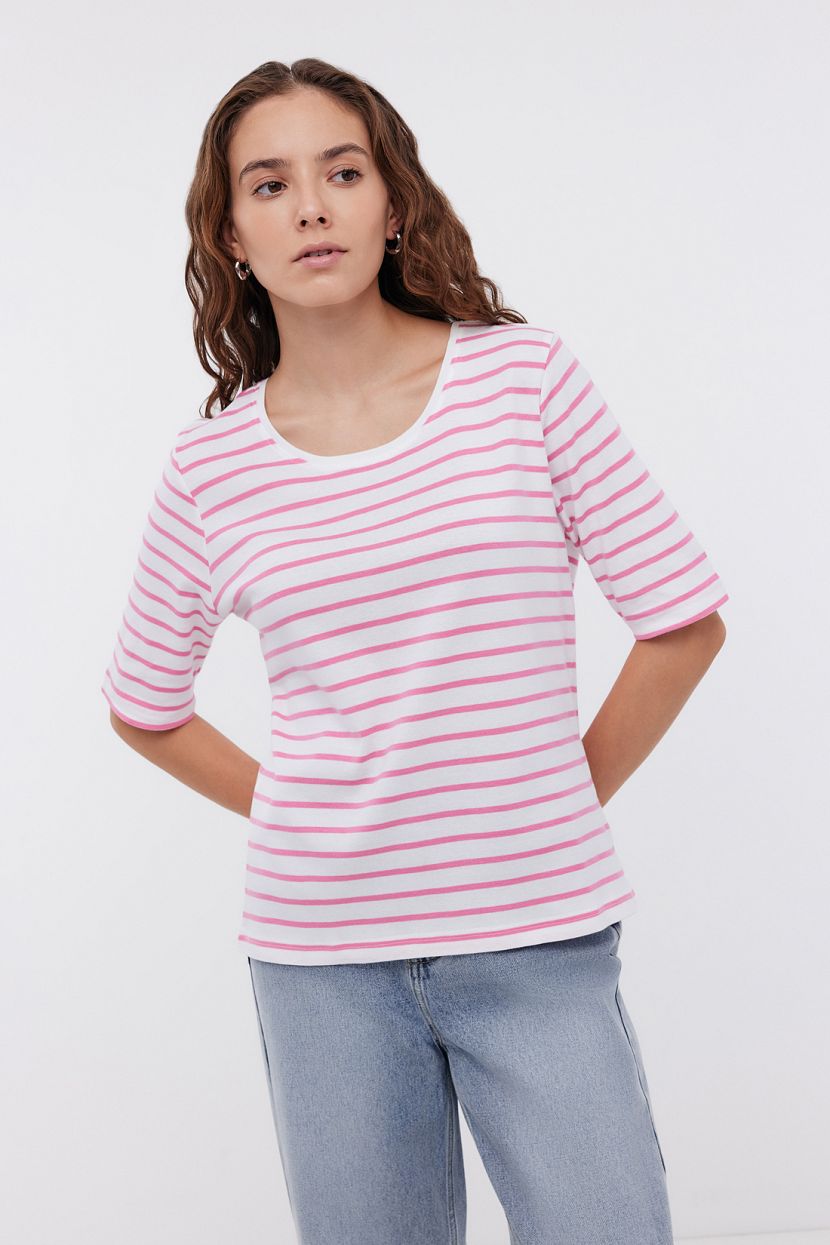 

Футболка женская Baon B2324209 розовая 2XL, Розовый, B2324209