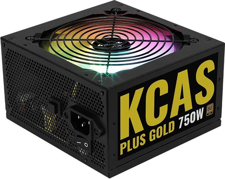 AeroCool Блок питания 750W Aerocool KCAS PLUS GOLD 750W (ATX v2.4 , APFC , Fan ARGB 120mm