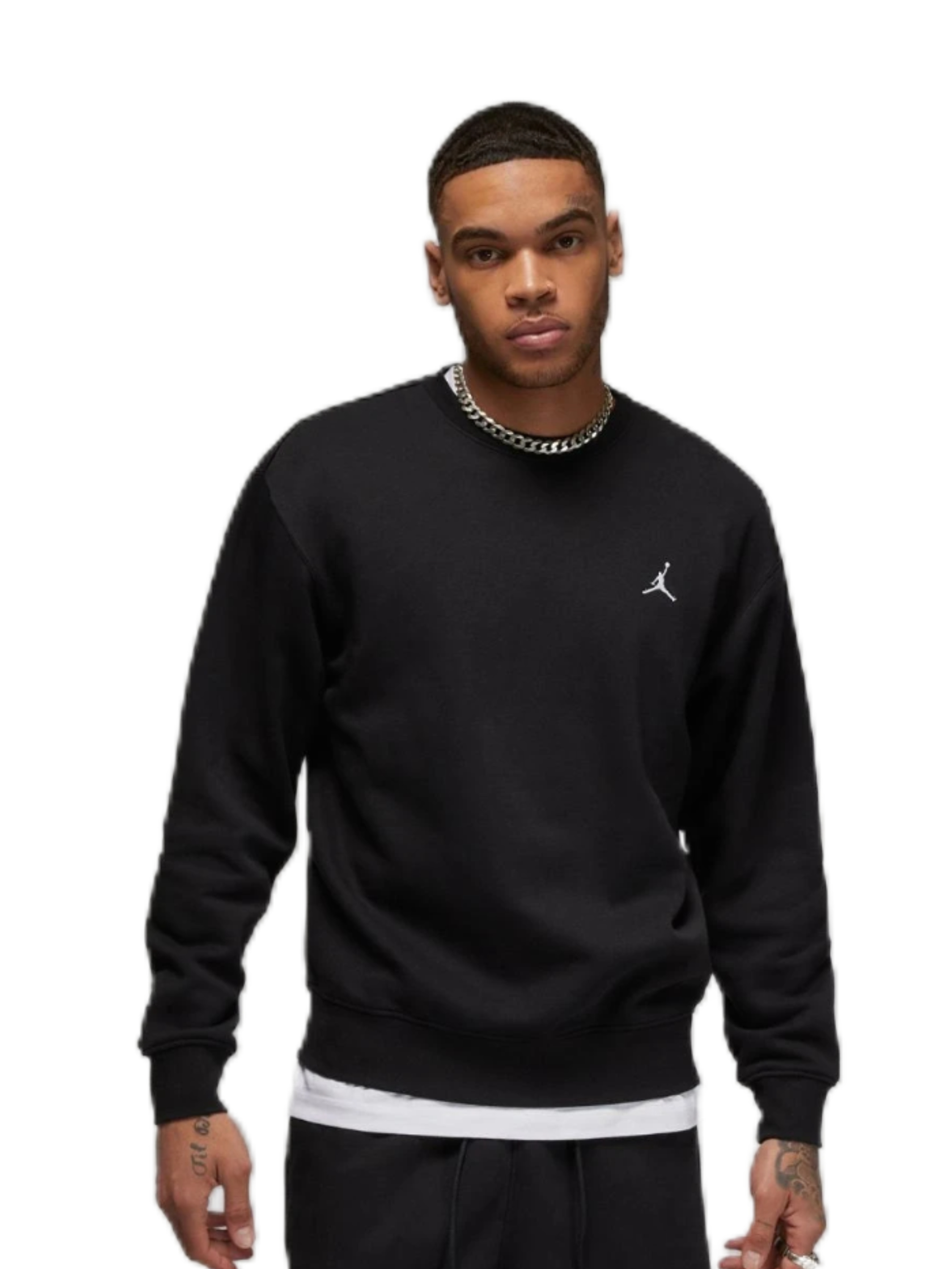 Свитшот мужской Nike Essentials Fleece Crew черный M