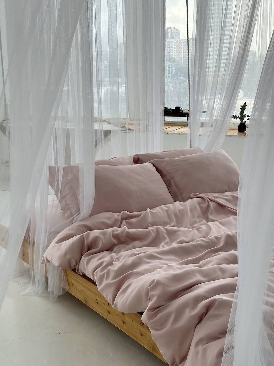 

Постельное бельё Home Only Quartz 2-спальное из ткани Тенсель
