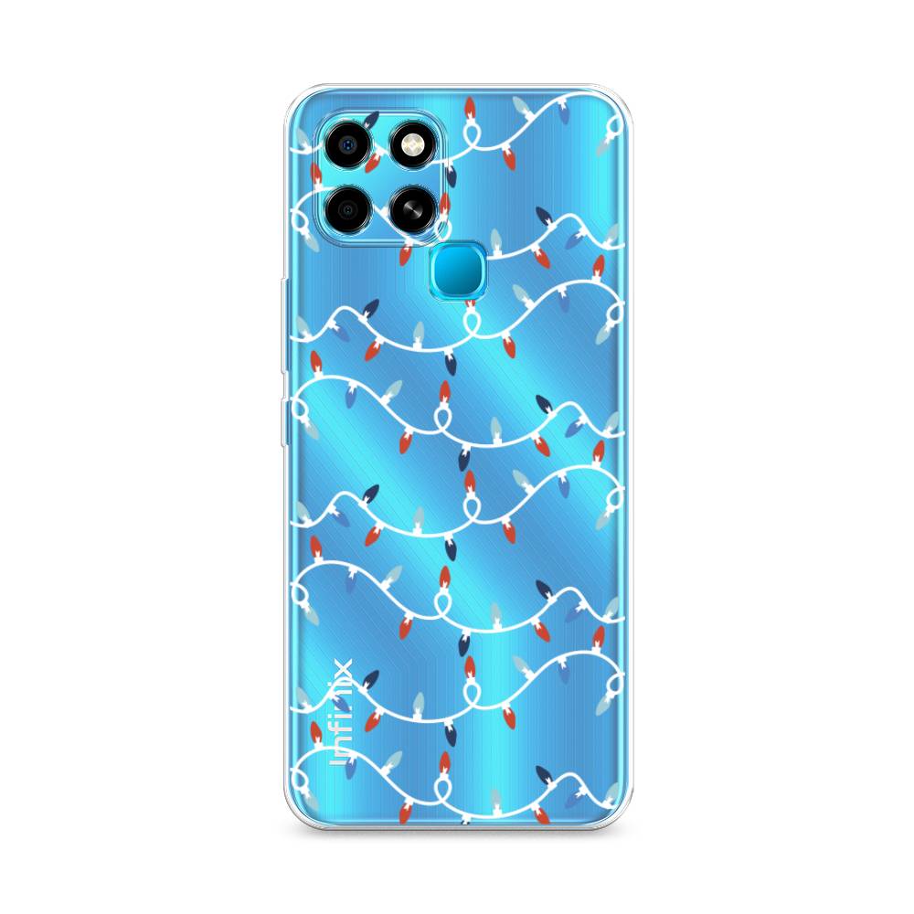 

Чехол для Infinix smart 6 "Разноцветная гирлянда", Белый;красный;синий, 3101050-5