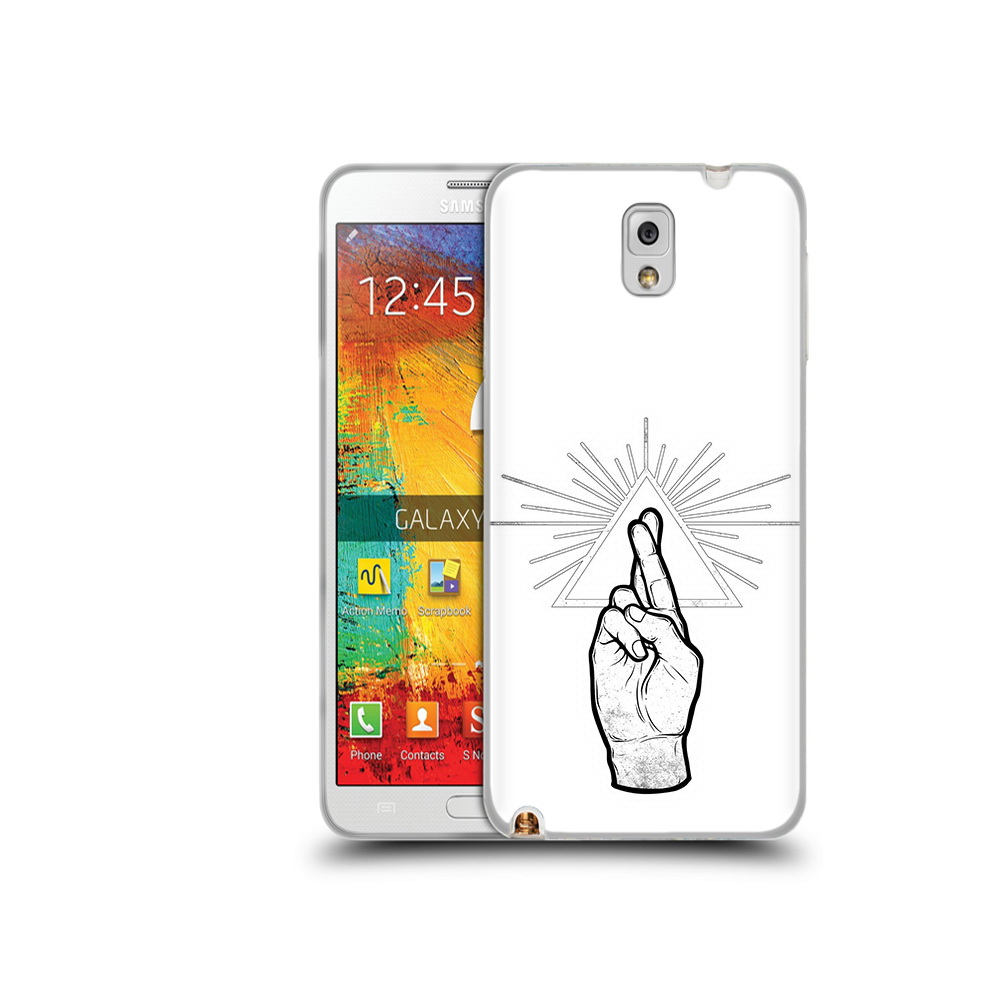 

Чехол MyPads Tocco для Samsung Galaxy Note 3 черно белая рука, Прозрачный, Tocco