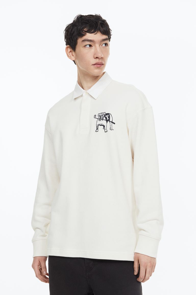 

Лонгслив мужской H&M 1132140001 белый 2XL (доставка из-за рубежа), 1132140001