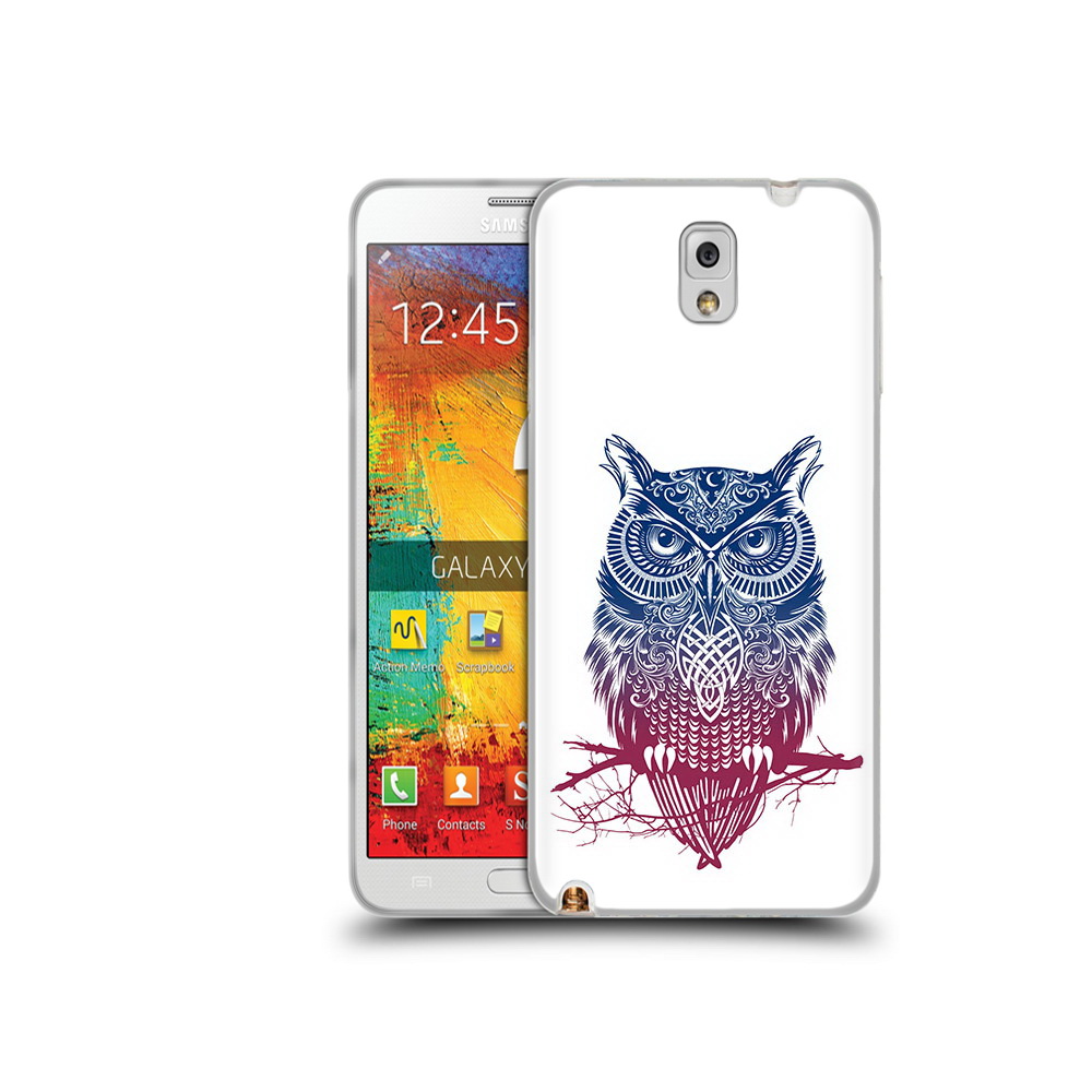 

Чехол MyPads Tocco для Samsung Galaxy Note 3 хиппи сова, Прозрачный, Tocco