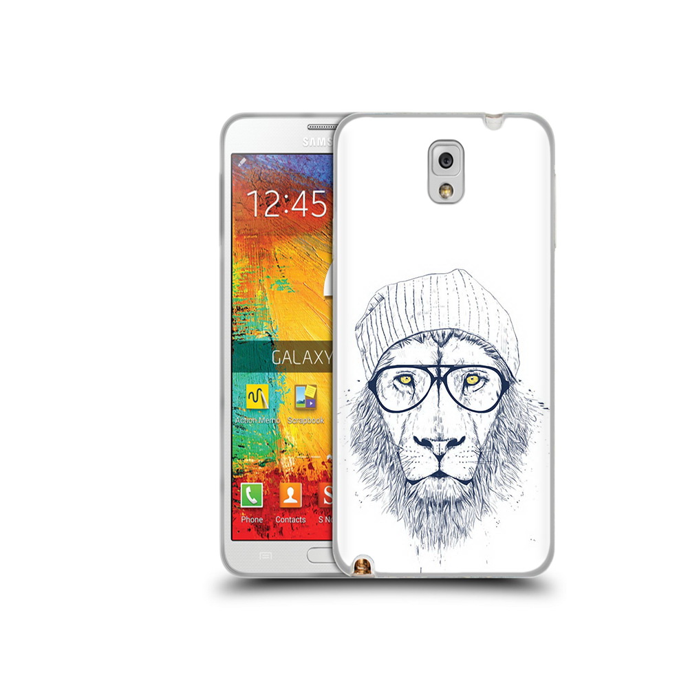 

Чехол MyPads Tocco для Samsung Galaxy Note 3 хиппи лев, Прозрачный, Tocco