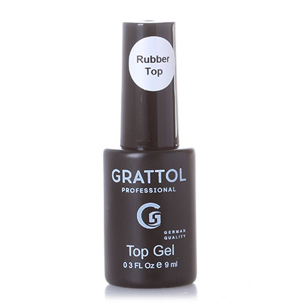 фото Grattol, топ, rubber top gel, 9 мл