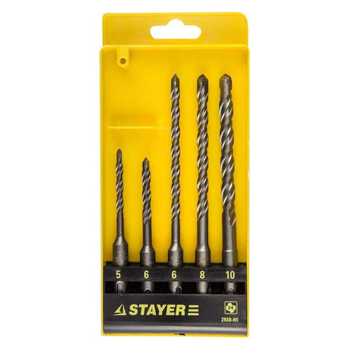 

Набор буров Stayer 2930-H5, по бетону, SDS-PLUS, 5шт