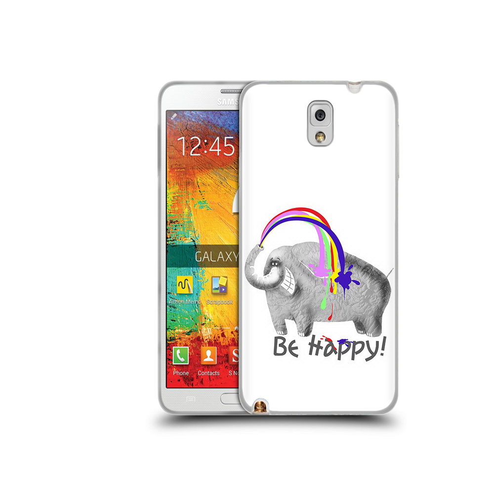 

Чехол MyPads Tocco для Samsung Galaxy Note 3 счастливый слон, Прозрачный, Tocco