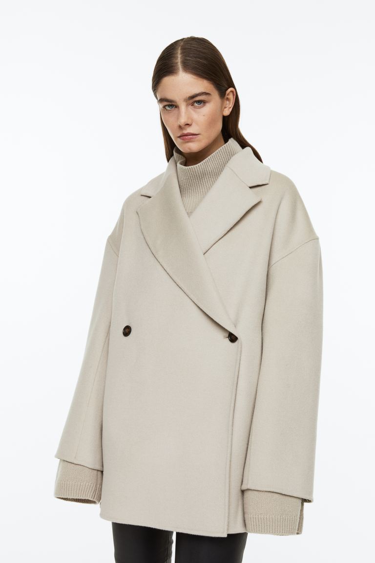 

Пальто женское H&M 1131748002 бежевое L (доставка из-за рубежа), Бежевый, 1131748002