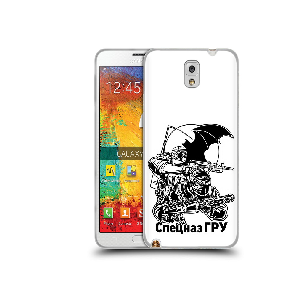 

Чехол MyPads Tocco для Samsung Galaxy Note 3 спецназ гру, Прозрачный, Tocco